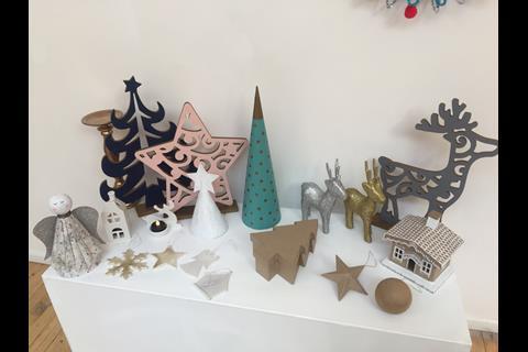 Hobbycraft homemade decs and ornaments